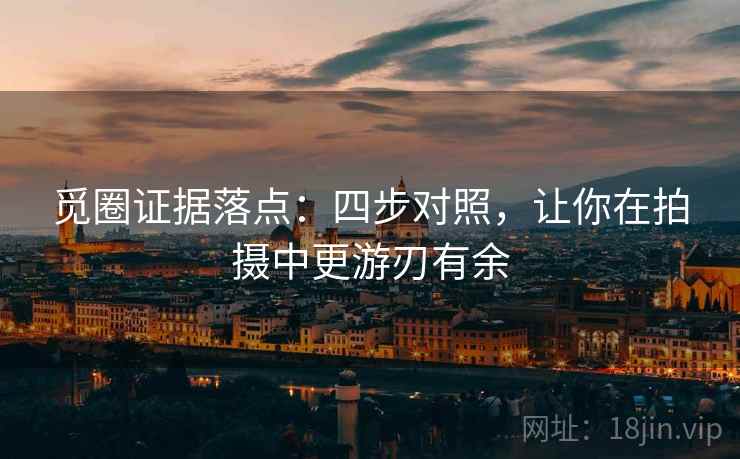 觅圈证据落点：四步对照，让你在拍摄中更游刃有余
